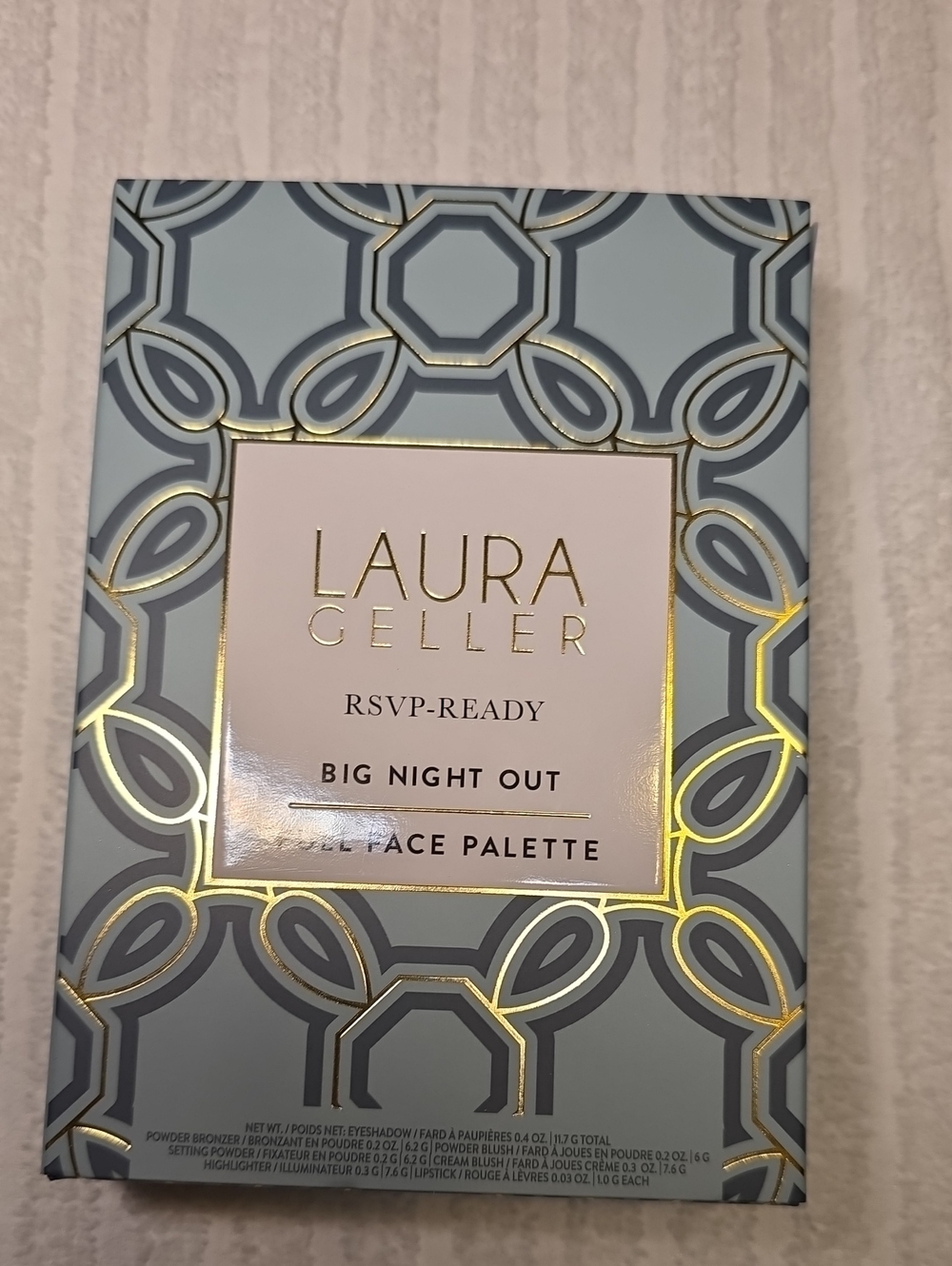 Laura Geller RSVP-Ready Big Night Out Palette - Light Blue & Gold